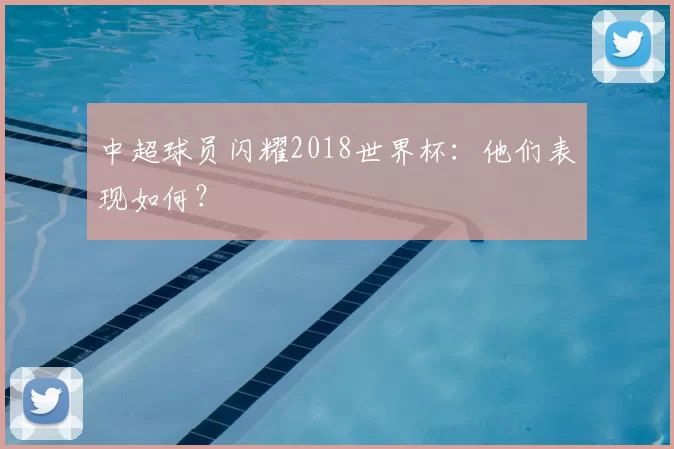 中超球员闪耀2018世界杯：他们表现如何？