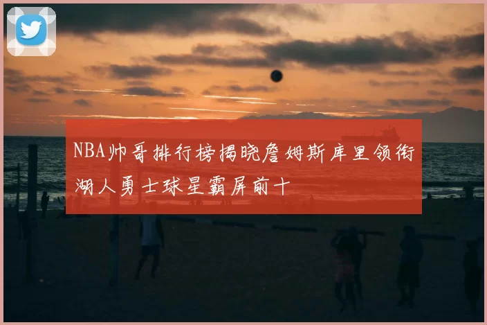 NBA帅哥排行榜揭晓詹姆斯库里领衔湖人勇士球星霸屏前十